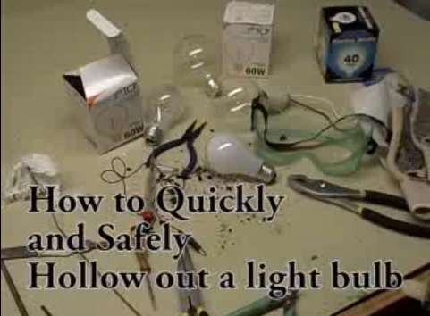 How to Safely Hollow Out a Lightbulb